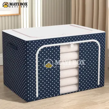 Steel Frame Quilt Storage Box: Large, Foldable, and Waterproof