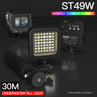 RGB LED Video Light 30M Waterproof Mini FillLight 5500K Dimmable With 14 "Screw Hole For Camera Tripod Underwater Photography