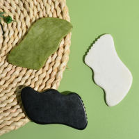 【YY】1Pc Jade Gua Sha Board Natural Stone Scraping Massage Tool For Body and Face Relaxation Detox Beauty Care