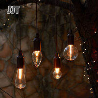 JJT โคมไฟ เพดาน LED โคมไฟแขวน ไฟตกแต่งห้อง สี ไฟปาร์ตี้ ไฟนางฟ้า แคมป์ไฟ Retro LED ไฟดึงสายไฟ ไฟเชือกรูด ตกแต่งคริสต์มาส แสงอารมณ์