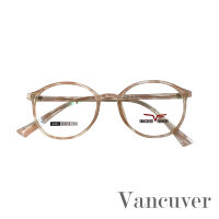 กรอบแว่นตา สำหรับตัดเลนส์ แว่นสายตา Fashion รุ่น Vancuver 063 C-9 กรอบใสลายส้ม กรอบเต็ม ขาข้อต่อ วัสดุ พลาสติก พีซี เกรด A รับตัดเลนส์ทุกชนิด