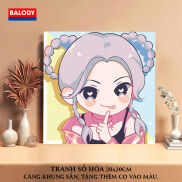 Tranh tô màu theo số,Tranh Sơn dầu Số hóa 12 Cung hoàng đạo 20x20cm BALODY