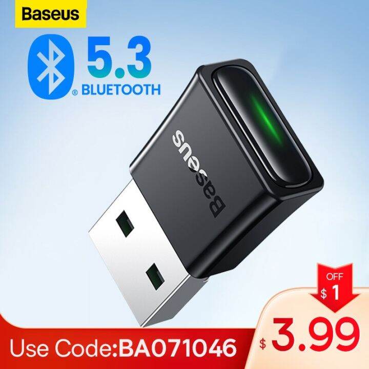 Baseus usb bluetooth 5 3 adapter pc usb transmitter receiver dongle