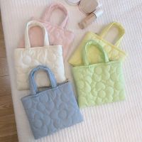 【cw】Korean Quilted Makeup Bag Small Solid Color Travel Cute Flower Womens Comestic Beauty Case Men Toiletry Bags Mini Tote Handbags