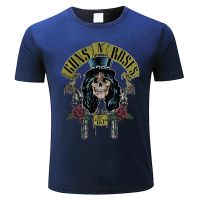 Men Cotton T Shirt Summer Brand Tshirt Guns N Roses Bullet Logo Black MenS Graphic T-Shirt brand tee-shirt homme tops