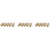 15 Pcs Beige Plastic RJ11 6P4C Female/Female Telephone Cable Inline Connector