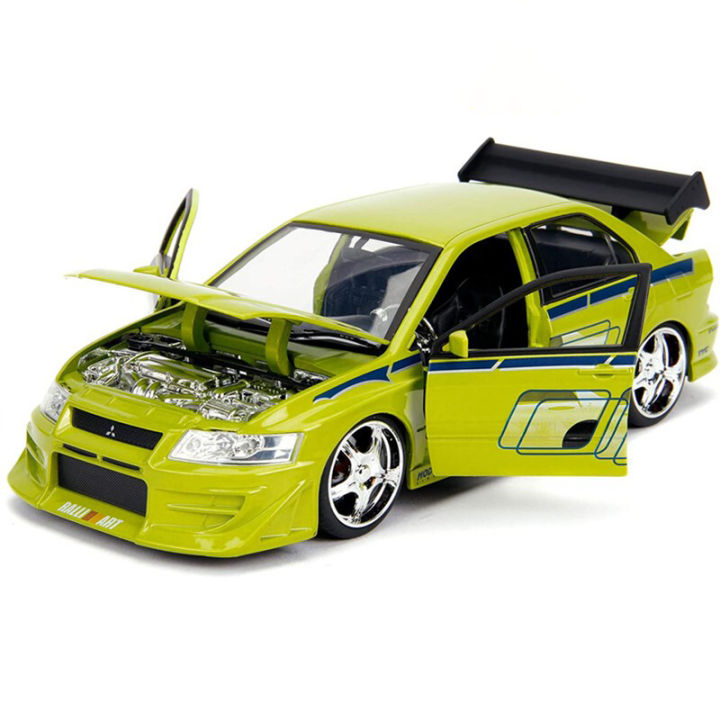 1-24-mitsubishi-lancer-evolution-evo-ของเล่นรถโลหะผสม-diecasts-amp-ของเล่นรถรุ่น-miniature-scale-รุ่นรถของเล่นสำหรับเด็ก