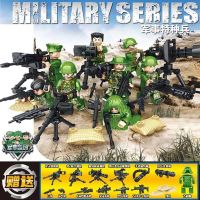 Chinese military building blocks police figures special forces heavy weapons special police dolls little boys puzzle assembling gifts