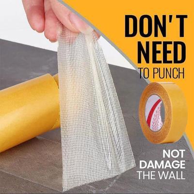 Double-sided Cloth Base Mesh Glue Strong Fixation Cloth Mesh Viscosity Traceless High Adhesive Base Waterproof Tape Translu H5n1 Adhesives  Tape