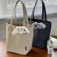 【July】 Canvas bag versatile college students class shoulder commuter large capacity tote high value