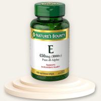 วิตามินอี Natures Bounty, Vitamin E, 1000 IU, 450 mg, 60 Softgels