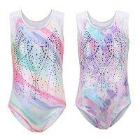 【HOT】☂ Breathable Gymnastics Leotards for Sparkly One-Piece Girls Activewear Sleeveless Kids Athletic Apperal Dresses