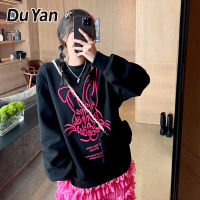 Du YAN ผู้หญิงฤดูใบไม้ร่วงเสื้อกันหนาวบางขนาดใหญ่