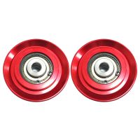 【Ready Stock&amp;COD】2pcs 73mm Universal Aluminum Lift Heavy Load Bearing Pulley Wheel Cable Fitness Gym Equipment