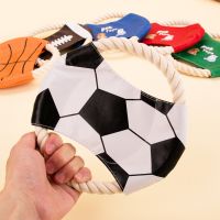 ﹍◈™ Cotton frisbee bite dog resistant dedicated big pet toy dogs on training supplies