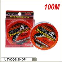 UEVOQB SHOP 100m 100% Fluorocarbon สตริง ตกปลา สายเชือกแข็งแรง ลวดเชื่อม ไนลอน PA สายการประมง เส้นใยเดี่ยว