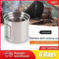 【jw】☞♗✤  250/350/500ml 304 Bottle Camping Cup With Handle Outdoor Mug Hiking Drinkware