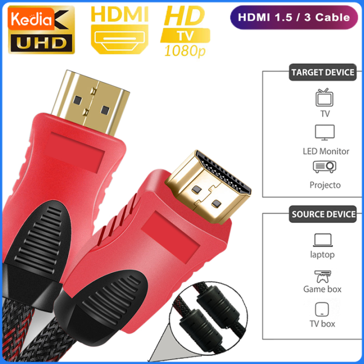 Kedia HDMI Cable For Monitor PC 1.5M 3M 5M 10M High Speed Gold Plated