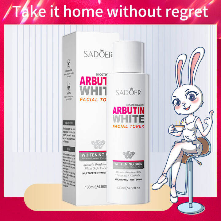 SADOER ARBUTIN WHITE FACIAL TONER Miracle Brighten Skin Plant Safe