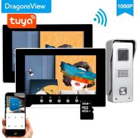 Dragonsview ระบบอินเตอร์คอมในบ้าน1080P Wi-Fi ไร้สายโทรศัพท์ที่ประตูวิดีโอ IP อัจฉริยะกล้องสำหรับกริ่งประตูหลายระบบ