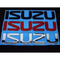 Logo isuzu ติดรถบรรทุก size: ใหญ่ **สีแดง **สีดำ** สีชุบโครเมี่ยม**เลือกสีได้  จำนวน 1 ตัว* **ส่งเร้วทันใจ**