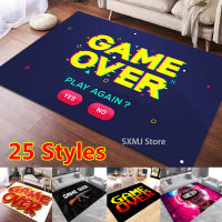 Game Over Gamer Car Area Rug Non-slip Large Door Step Hallway Mat Bathmat for Living Room Bedroom Entrance Home Decoration