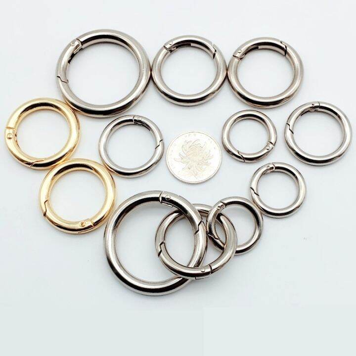 hot-20pcs-keyring-18-42mm-openable-metal-gate-o-leather-buckle-dog-chain-clasp-clip-luggage