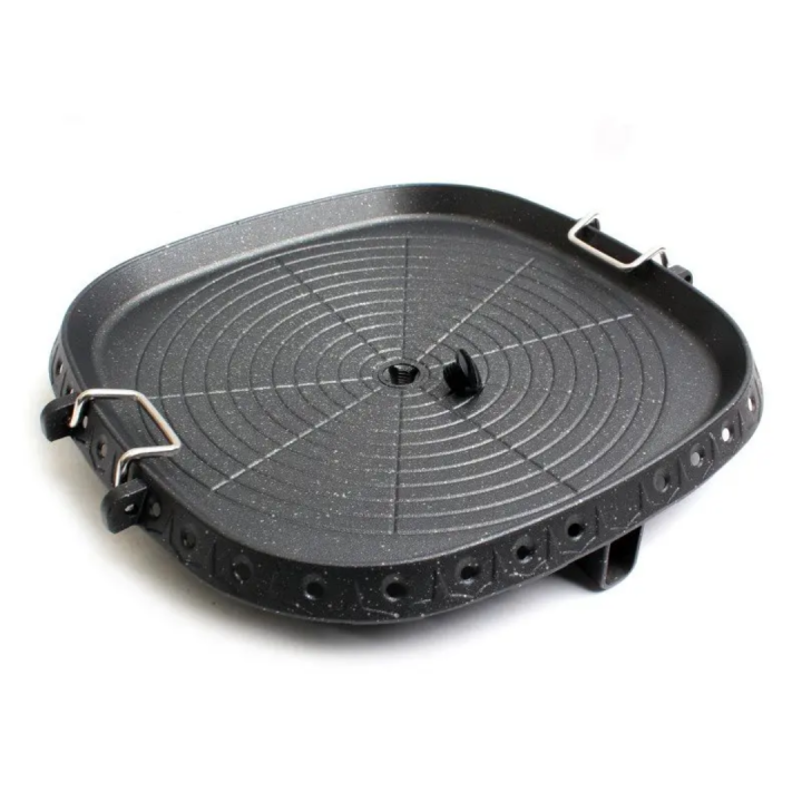 ( AFDL shop ) SAMGYUPSAL SET Square Korean Grill Stove Top Pan Barbecue BBQ Nonsticky Pan