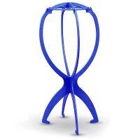 1 Piece Toupee and Wig Stand Durable Wig Holder Stands for Displaying Wigs Toupee Exhibitions (Blue)