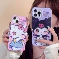 เคสหลังโทรศัพท์ซิลิโคนนิ่มลายการ์ตูนน่ารักกลิตเตอร์วิบวับ Hello Kitty เคสโทรศัพท์มือถือสำหรับ iPhone 14 Pro Max 13 Pro Max สำหรับ iPhone 12 Pro Max 11 Pro Max กรอบด้านหลัง