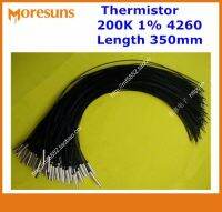 Fast Free ship 10pcs/lot NTC Temperature Sensor 200K 1% 4260 Copper Shell 5 * 25 200C L = เทอร์มิสเตอร์ NTC 350 มม