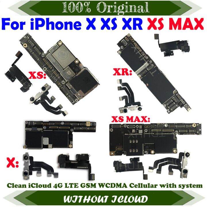 XS Max Logical Motherboard – Genuine and Fully Tested Replacement! Unlocked motherboard for x xr xs xs max 11 pro without id logic board ...