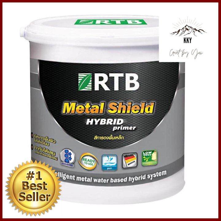 สีทารองพื้นเหล็ก RTB METAL SHIELD HYBRID PRIMER สีดำ 1 แกลลอน (3.8 ลิตร