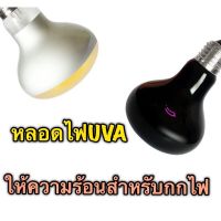 หลอดไฟให้ความร้อน อินฟาเรด หลอดไฟUVA สำหรับกกไฟ ให้ความอบอุ่นสัตว์เลี้ยง สัตว์เลื้อยคลาน เต่าบก กลางวัน กลางคืน Infrared