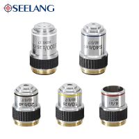 OSEELANG Microscope Objective Lens 4X 10X 20X 40X 100X 185 Achromatic Objective Biological Microscope parts accessories