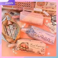 YESMILE เวอร์ชั่นเกาหลี กล่องดินสอคาวาอี้ ลายการ์ตูน จุได้มาก เคสดินสอ estuches escolares ทนทานต่อการใช้งาน ผ้าคอมโพสิต กระเป๋าดินสอเครื่องเขียนเกาหลี