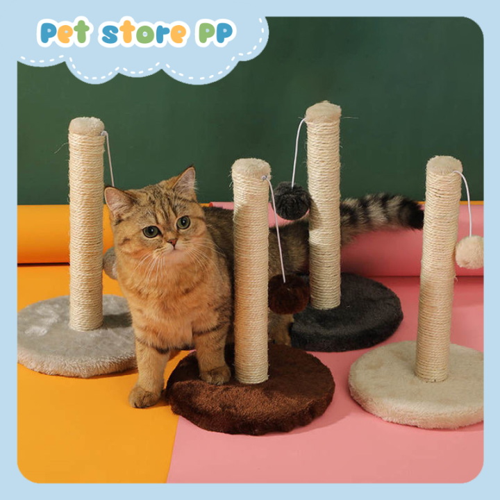p-pเสาฝนเล็บแมว-ที่ฝนเล็บแมว-ที่ลับเล็บแมว-ที่ข่วนเล็บแมว-ของเล่นแมว-ของเล่นแมวราคาถูก-แบบเสาเดียว-cat-scratcher-ราคาถูก