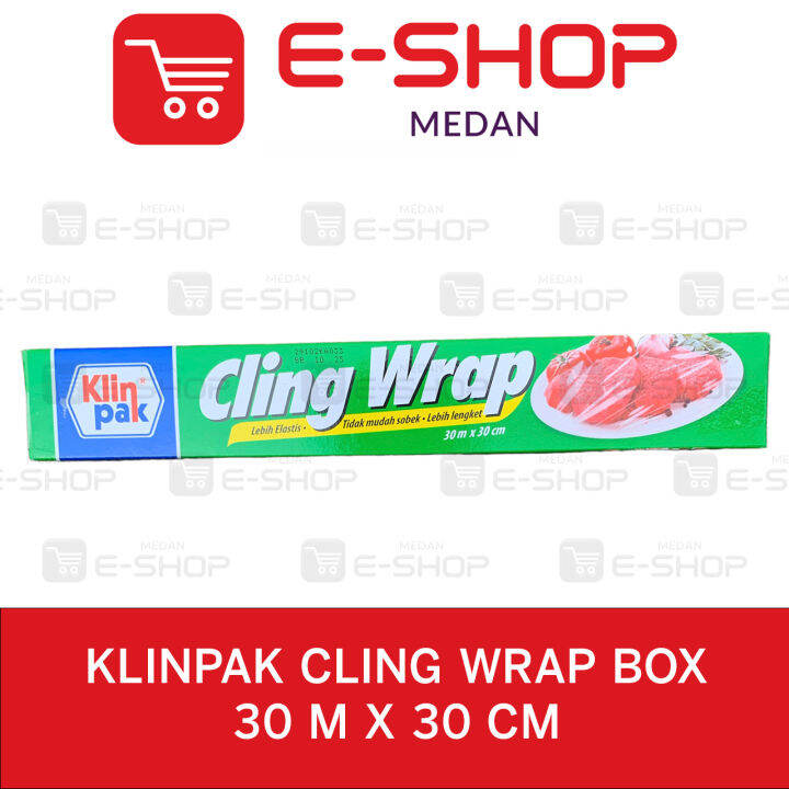 KlinPak Cling Wrap Box 30 m x 30 cm Klin Pak Pembungkus Makanan & Buah