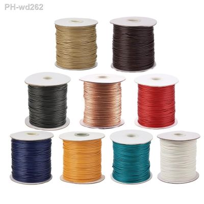 1 roll 0.8/1/1.5/2mm Korean Waxed Polyester Cord Beading Thread for Jewelry Making DIY Bracelet Necklace String Rope