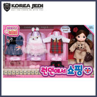 Little Mimi - Shopping In Little ตุ๊กตาน่ารักน่ารัก &amp; Accessories 4 Style Costume Play Set ของเล่นสำหรับเด็กผู้หญิง,เด็ก (Original Mimi World แบบเกาหลี)