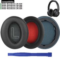 【LZ】☞  Protein Leather Replacement Earpads Ear Pads Cushion Repair Parts for Anker Soundcore Life Q10 Q20 Q30 Q35 Headphones Headsets