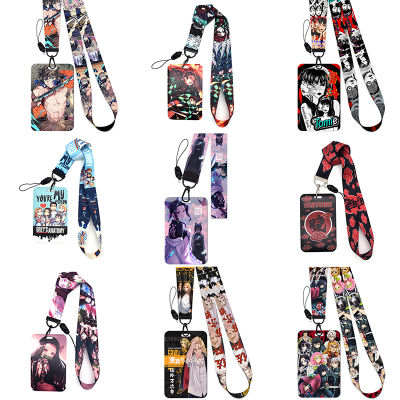 【CW】Cartoon Credential Holder Keychains Neck Lanyard For Pass Card Anime Credit Card Holder Keychain Straps Mobile Phone Wholesale