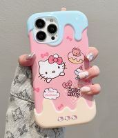 เคสโทรศัพท์มือถือการ์ตูน Hello Kitty สำหรับ iPhone 14 Pro Max 13 Pro Max 12 Pro Max ซิลิโคนนิ่มฝาหลังสำหรับ iPhone 11กรอบด้านหลัง