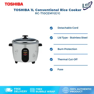 Toshiba 1.0L Non-Stick Rice Cooker RC-T10CEMY