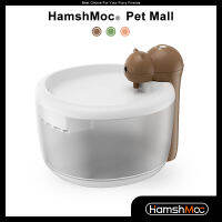 HamshMoc เครื่องที่ให้อาหารสัตว์น้ำทำงานด้วยแบตเตอรี่น้ำพุแมวระบบอัตโนมัติแบบไร้สายปั๊มไฟฟ้าอัจฉริยะเซ็นเซอร์ตรวจจับการเคลื่อนไหวสำหรับแมว