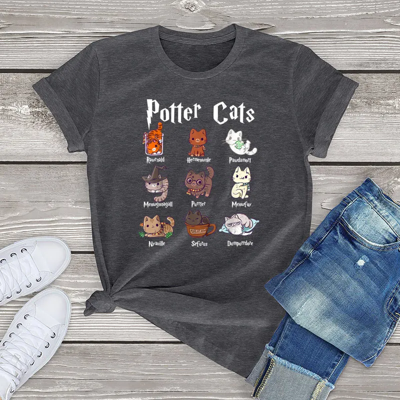 Potter cats cheap t shirt