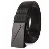 Drizzte Big&amp;Tall Size 120Cm To 190Cm 47‘’ To 75 Black Nylon Belt Automatic Ratchet Slide Web Belts Men Belt Leather