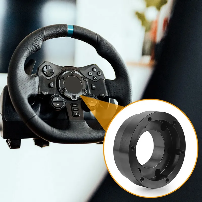 For Logitech G29 G920 G923 13 Inch Steering Wheel Adapter Plate 70mm Pcd  Racing Car Game Modification (Silver)