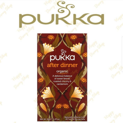 ชา PUKKA Organic Herbal Tea 🍃⭐After Dinner⭐🍵 ชาสมุนไพรออแกนิค ชาเพื่อสุขภาพจากประเทศอังกฤษ 1 กล่องมี 20 ซอง