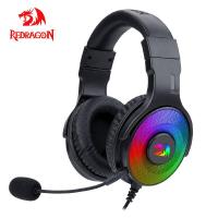 REDRAGON Pandora H350 RGB หูฟังสำหรับเล่นเกม7. 1 USB ชุดหูฟังเสียงรอบทิศทางหูฟังพร้อมไมโครโฟนสำหรับคอมพิวเตอร์พีซี